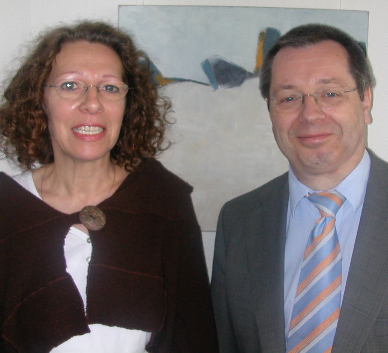 Mit Ria Penders bei der Ausstellungserffnung mit Wahlkreisbro
